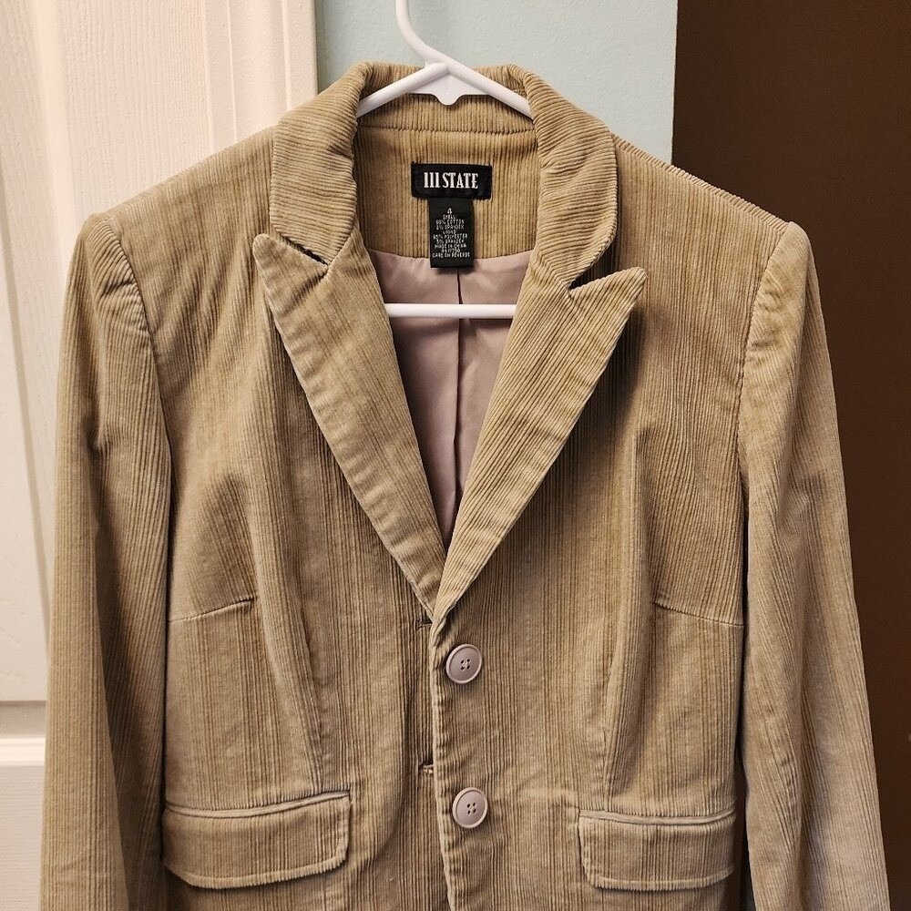 III State Women's Corduroy Blazer - Size 4‎